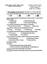 Đề kiểm tra học kỳ II môn Tin học Lớp 6 - Năm học 2019-2020 - Trường THCS Phú Xuân (Có đáp án)